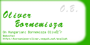 oliver bornemisza business card